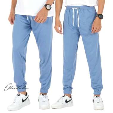 FELIX Celana Panjang Jogger Polos Pria Model Korea Okechuku S Hitam