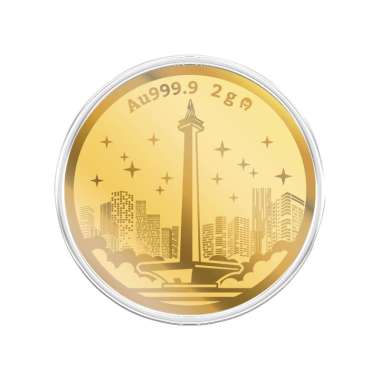 IDN Bulion Monas Koin Emas Logam Mulia [2.0 g - 24K - 999.9‰ Fine Gold]