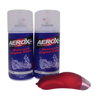 Paket Cat Semprot Aerox 800 - Honda PCX Majestic Matte Red & Clear Doff