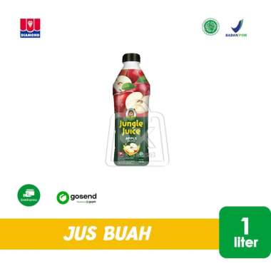 Jus Buah Apel JUNGLE JUICE / Fruit Juice (Botol 1 Liter) KHUSUS INSTANT