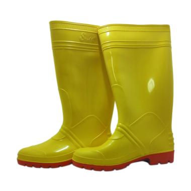 Jual Steffi Karet Sepatu Boots - Kuning [Tinggi 41 cm 