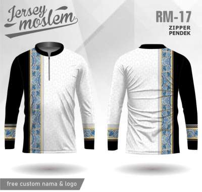 Jersey Islami Baju Koko Lebaran Kaos Muslim C Lengan Panjang 100% Asli