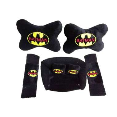 Car Set Bantal Mobil 3in1 / Bantal Mobil / Aksesoris BATMAN