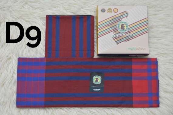 Sarung Gajah Duduk Original Multicolour Dewasa Katun Premium Motif Garis Adem Nyaman Ukuran 128 x 10