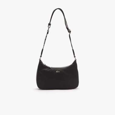 Unisex Metal Crocodile Branded Strap Nylon Shoulder Bag