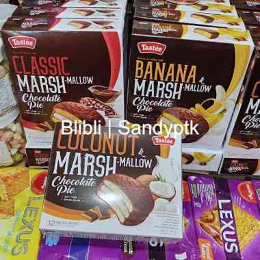 Cake Sandwich Kek Lapis Coklat Marshmallow Chocolate Pie Tastee Classic Banana Coconut Banana