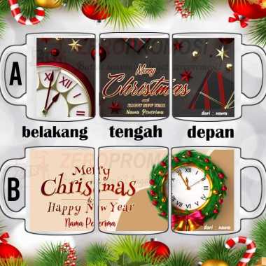 Souvenir Mug Ucapan Natal Christmas - Mug Natal Custom Design 05 B