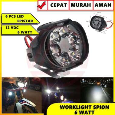 LAMPU SOROT SPION LAMPU TEMBAK SPION LED SPION CREE MOTOR 6 WATT 6 LED