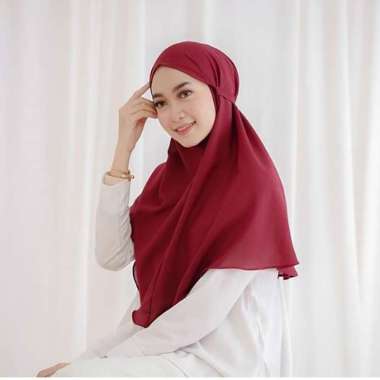 Bergo Maryam Jilbab Instan MEIZ L COKLAT