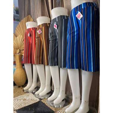 CELANA KULOT MODEL SALUR PANJANG 7/9 JUMBO / WAFLE CREPE bahan tebal adem merah