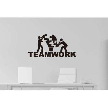 WallStiker Teamwork Office Dekorasi Wall Decor Sticker Dinding Kantor