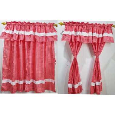 BL - GORDEN JENDELA MODEL SERUT MOTIF POLKA SERUT POLKA PINK