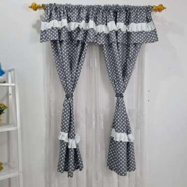 BL - GORDEN JENDELA MODEL SERUT MOTIF POLKA SERUT POLKA ABU