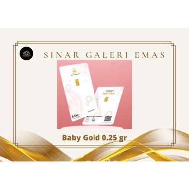 BABY GOLD 0,25 gram TERMURAH Emas Mini Emas Batangan Logam Mulia 24 Karat Bersertifikat Resmi Origin