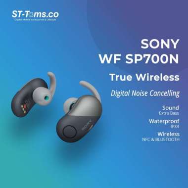 Jual SONY WI-SP510 In-Ear Wireless Headset - Black [Noise