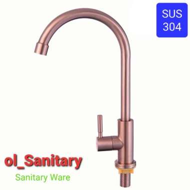 kran sink tanam kran cuci piring kran sink hitam kran meja tanam ROSE GOLD