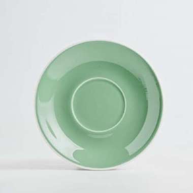 Brew Coffee Cup Saucer L/ Tatakan Gelas Green