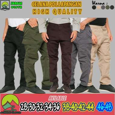 JUNGLE CLOTH | CELANA PANJANG TACTICAL PREMIUM PRIA WANITA | CELANA PDL LAPANGAN RIPSTOP 42 COKLAT P