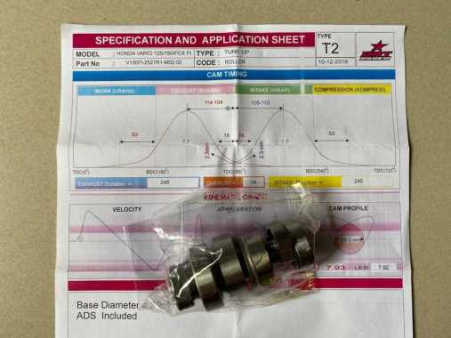 BRT Noken As T2 Vario 125 150 PCX 150 Silver