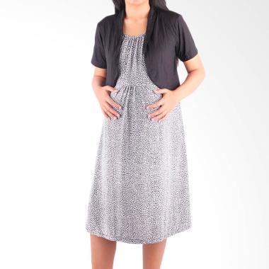 Jual HMILL 1139 Baju Hamil Dress Hamil Menyusui Putih Jual HMILL 1139 Baju Hamil Dress Hamil Menyusui Putih