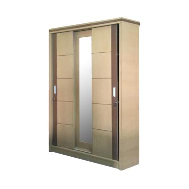 Jual RMF LP3P Clarity BR 01 Sliding  Lemari  Pakaian 3  