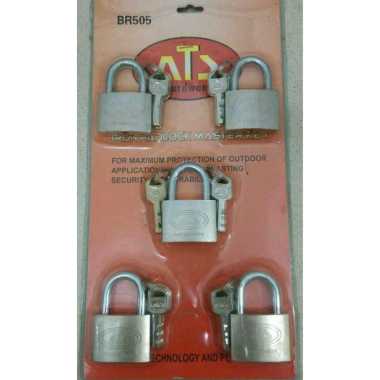 Jual 4 Gembok 1 Kunci Master Terbaru - Harga Murah