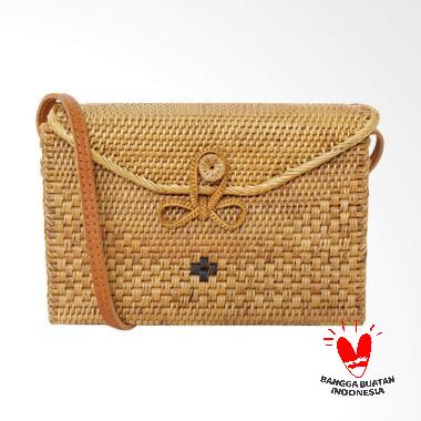 Jual Benangsari Dewi Bag Rotan Anyam Tas Wanita - Coklat