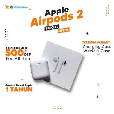 Jual Apple airpods 2 with wireless charging case di Seller Ekaceluller   