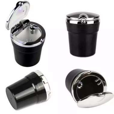 Asbak Mobil Portable Cup LED dengan Holder Asbak Mobil - MODEL 1 100 % ORIGINAL Multicolor