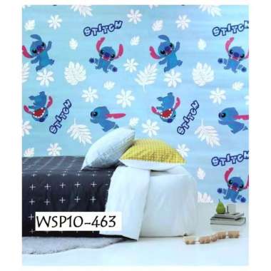 Wallpaper stiker dinding motif Stitch lucu isi 5 roll
