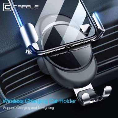CAFELE Car Wireless Charger|Phone Mount Holder Charging Cas Mobil HP 100 % ORIGINAL Multicolor
