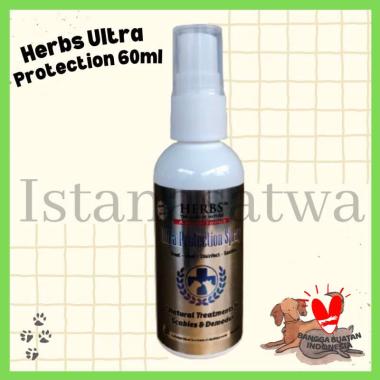 Herbs Ultra Protection Scabies & Demodex 60ml Spray Anjing Kucing