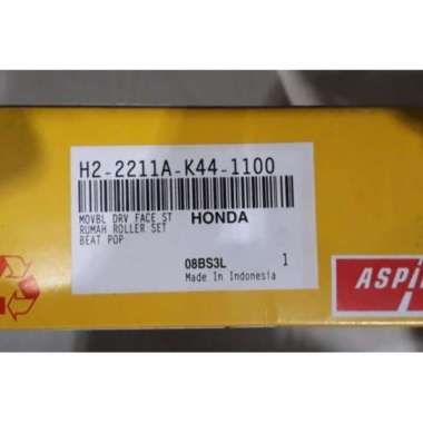 Aspira Rumah Roller Set Komplit for Honda Beat Pop K44 SILVER
