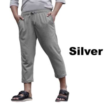 Afkar Clothes AKIO Celana Sirwal 7/8 - Celana Casual Training Pria XXXL Silver