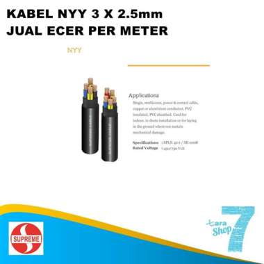 KABEL NYY 3 X 2.5 merk SUPREME - 7190092