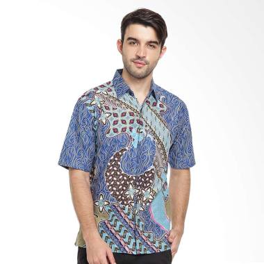 Jual Batik Agrapana Bhamana Kemeja Batik Pria Biru Jual Batik Agrapana Bhamana Kemeja Batik Pria Biru