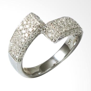 Jual Lavish R15582 Cincin  Berlian Premium Emas  Putih  18K 