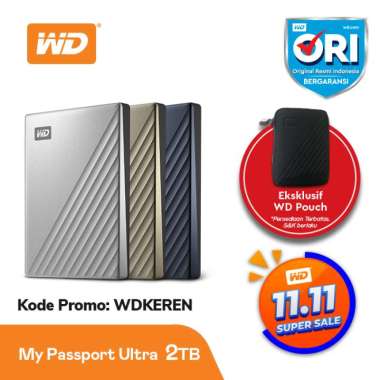 Promo Hardisk Eksternal WD My Passport 1TB Slim di Seller Surya Mitra