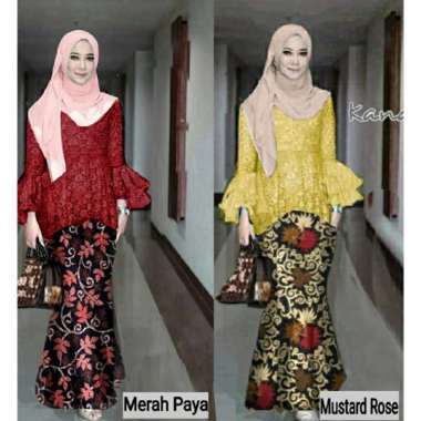 Jual Baju Batik Wanita Dewasa Rok Dan Baju Stelan Original
