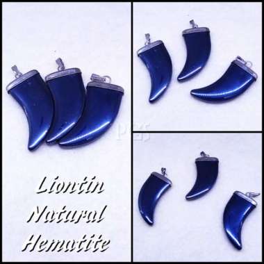 LIONTIN NATURAL BADAR BESI HEMATITE MOTIF KUKU MACAN TERMURAH !!!
