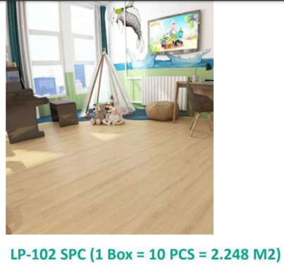 Lantai vinyl Klik Spc 5mm plus Foam