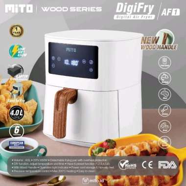 Mito Air Fryer Mito AF1 Wood Series Air Fryer Mito White