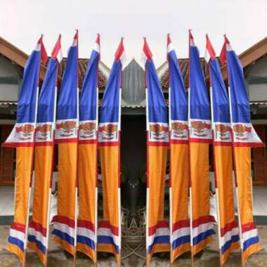 Jual Bendera Umbul Umbul Jumbo Bandir Asesoris Tiang Hiasan Gapura Hut Original Murah - Harga