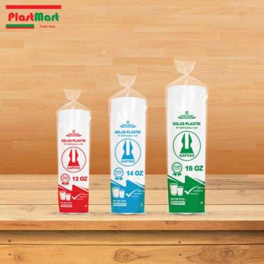 Gelas Plastik Bening Gapura 12 oz - 14 oz - 16 oz 16 oz