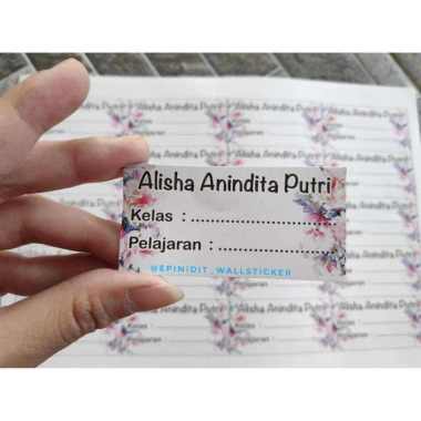 Stiker Nama Buku Sekolah Kelas Pelajaran Anak SD SMP Tsum Superhero