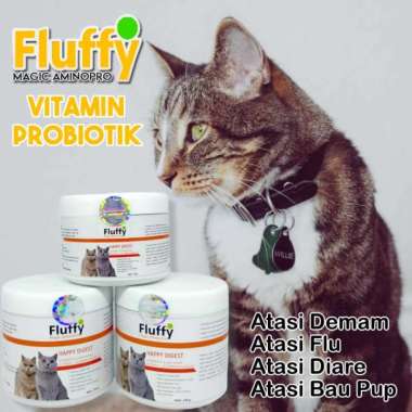 [NO BRAND] Fluffy Magic Amino Pro Vitamin Probiotik Kucing Baik Untuk Kitten