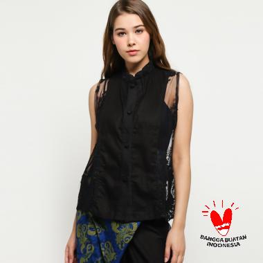 Jual Outer Cardigan Polos Kombina   si Lurik Atasan Tanpa