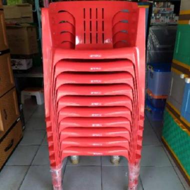 Lion Star EC 6 Plastik Kursi MERAH
