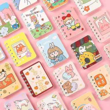 Buku Notes Kecil Catatan Memo Kecil Karakter Notebook Ring Import NB 06