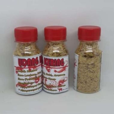UDANG KERING TAWAR KEMASAN BOTOL PAKAN IKAN HIAS CUPANG DLL KURA KURA ARWANA 20GR